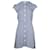 Mini abito Reformation con stampa Vichy in viscosa blu Fibra di cellulosa  ref.695900