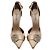 Tabitha Simmons Nude Satin Stilettos with Crystal Buckle - view 3