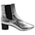 Isabel Marant Danelya Ankle Boots in Silver Leather Silvery Metallic  ref.695944
