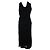 Catherine Malandrino Schwarzes Kleid mit Samtmuster