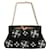 Bolso Adornado Dolce & Gabbana en Cuero Negro y Encaje  ref.695974