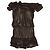 Lanvin For H&M Braunes schulterfreies Kleid