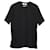 Msgm T-shirt nera con logo Nero Cotone  ref.696012