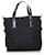 Chanel Black New Travel Line Nylon Tote Bag Leather Pony-style calfskin Cloth  ref.696200