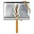 Saint Laurent Silver Classic Kate Tassel Sac à bandoulière en cuir Métal Veau façon poulain Argenté  ref.696206