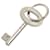 Porte-clés clé en métal argenté Louis Vuitton  ref.696256