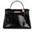 Hermès hermes kelly Black Leather  ref.696362