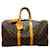 Louis Vuitton Keepall Bandouliere 45 Marrone Tela  ref.696433
