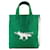 Autre Marque Profile Fox Tote Bag in Green Cotton Cloth  ref.696479