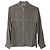 Céline Camisa Celine Logo Button Down em Seda Creme - vista 4