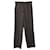 Pantalon coupe droite pied-de-poule Nanushka en polyester marron  ref.696586