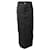 Jacquemus High Side Slit Maxi Skirt in Black Cotton Blend  ref.696719