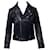 Iro Belted Fringe Biker Jacket in Black Leather   ref.696769