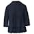 Comme Des Garcons Comme des Garçons Tricot-Bluse mit Rüschensaum aus schwarzer Baumwolle  ref.696771