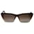 Gafas de sol Cat Eye de Saint Laurent en acetato marrón Castaño Fibra de celulosa  ref.696843