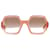 Céline Celine Octagon Polarized Sunglasses in Peach Acetate  Cellulose fibre  ref.696905