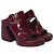 Mules de piel roja con efecto de cocodrilo Wave de Chloé - vista 3