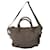 Givenchy Croc Embossed Shoulder Bag in Taupe Suede  Brown  ref.696998