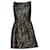 Alice + Olivia Brocade Mini Dress in Black Polyester  ref.697033