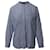 Camisa Isabel Marant de manga comprida com botão frontal em algodão azul  ref.697114