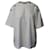 Alexander McQueen T-shirt Orné de Boutons en Coton Blanc  ref.697159
