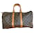 Louis Vuitton keepall 45 Beige Dark brown Leather  ref.697316