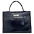 Hermès Hermes Kelly bag 35 cm in saddle black box leather  ref.697317
