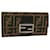 FENDI Zucca Canvas Long Wallet Brown Black Auth 32462  ref.697453
