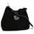 FENDI Mamma Baguette Shoulder Bag Suede Black Auth ki2374  ref.697609