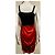 Diane Von Furstenberg Abito DvF in seta nera e rossa con ricami floreali in pizzo Nero Rosso - vista 4