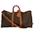 Brown Coated Canvas Louis Vuitton Keepall Bandouliere 55 Cloth  ref.697958