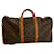 Brown Coated Canvas Louis Vuitton Keepall Bandouliere 50 Cloth  ref.697979
