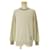 Louis Vuitton Pullover mit Rundhalsausschnitt und langen Ärmeln Beige Kaschmir  ref.698320