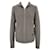 Louis Vuitton damier weave zip cardigan in gris fonce wool blend Grey  ref.698397
