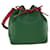 LOUIS VUITTON Epi Petit Noe Bolsa de Ombro Bicolor Verde Vermelho M44147 Autenticação de LV 32346 Couro  ref.698536