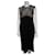 Diane Von Furstenberg DvF Suri dress in black and gold Golden Silk Wool  ref.698666