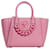 Versace La Medusa Small Tote Bag Pink Leather Pony-style calfskin  ref.698902