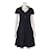 *Pulsante Chanel Coco P40 Costume intero in cotone × rayon 34 Marina delle donne Blu navy Raggio  ref.699036