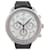 Hermès AR curved watch4.910 Chronograph 43 MM AUTOMATIC STEEL PALLADIE WATCH Silvery  ref.699533