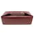 Hermès VINTAGE TOILETRY BAG HERMES POCKET CLOCHE LEATHER BOX RED BORDEAUX TOILETRY Dark red  ref.699589