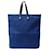 Hermès NEUF SAC A MAIN HERMES AHMEDAB CABAS SHOPPING EN TOILE & CUIR TOTE BAG Coton Bleu  ref.699613