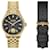 Versus Versace Colonne Box Set Bracelet Watch Golden Metallic  ref.700824