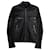 Balenciaga Bikerjacke aus schwarzem Lammleder  ref.701045