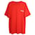 Balenciaga Political Campaign Logo Tee in Red Cotton  ref.701116