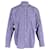 Camisa extragrande de rayas en algodón azul de Balenciaga  ref.701133