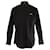 Camisa con botones en algodón negro "Homme" de Balenciaga  ref.701156