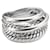 David Yurman crossover Ring in Sterling Silver 925 - Size 52 Silvery  ref.701874