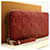 Authentische Louis Vuitton Monogram Pochette Long Wallet Rot Leder  ref.701981