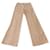 Issey Miyake trousers Beige Cotton Linen  ref.702036