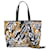 Einkaufstasche mit Versace Jeans Couture Barock-Logo Schwarz Kunststoff Polyurethan  ref.702183
